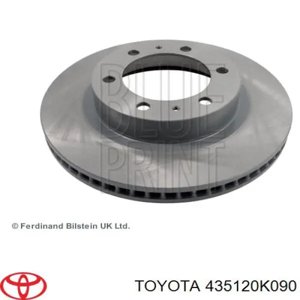 435120K090 Toyota Disco do freio dianteiro
