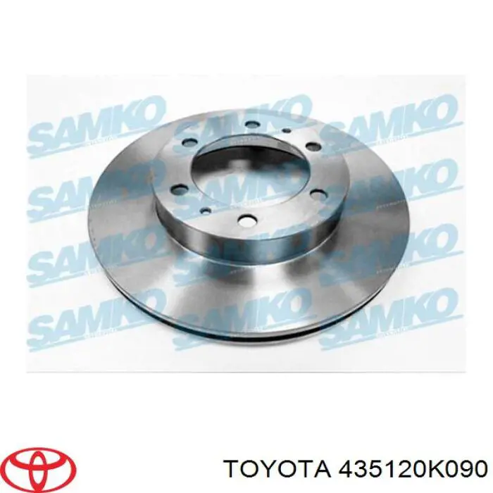 435120K090 Toyota Disco do freio dianteiro