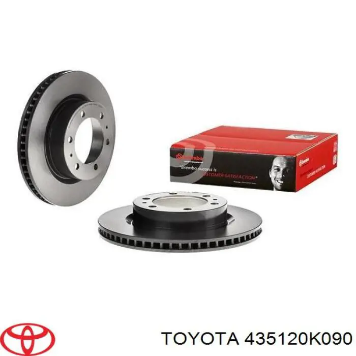 Disco do freio dianteiro Toyota 435120K090 preço, a partir de 168,69 USD