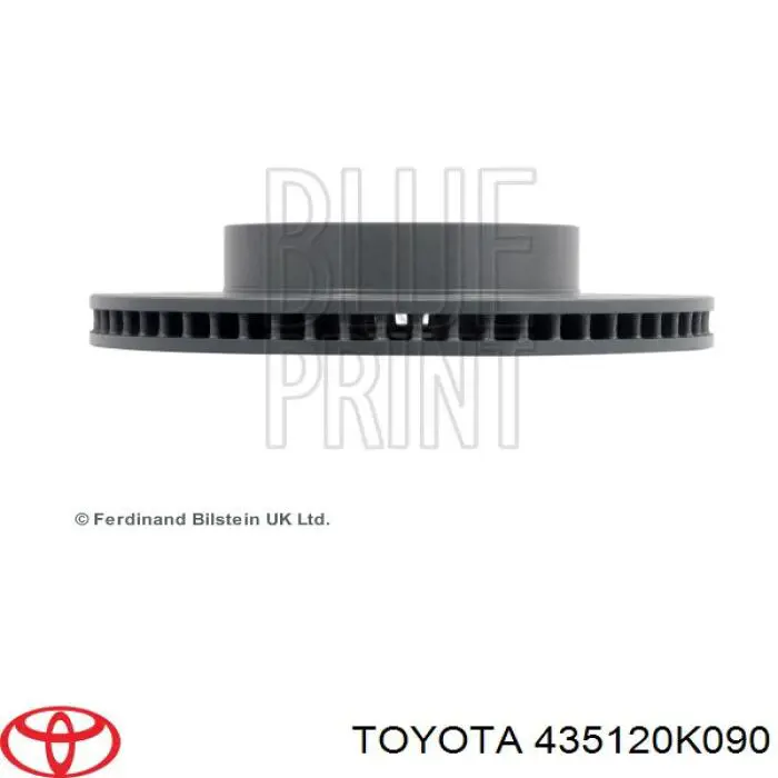 Disco do freio dianteiro Toyota 435120K090 preço, a partir de 168,69 USD
