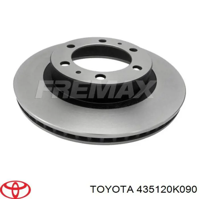 Disco do freio dianteiro Toyota 435120K090
