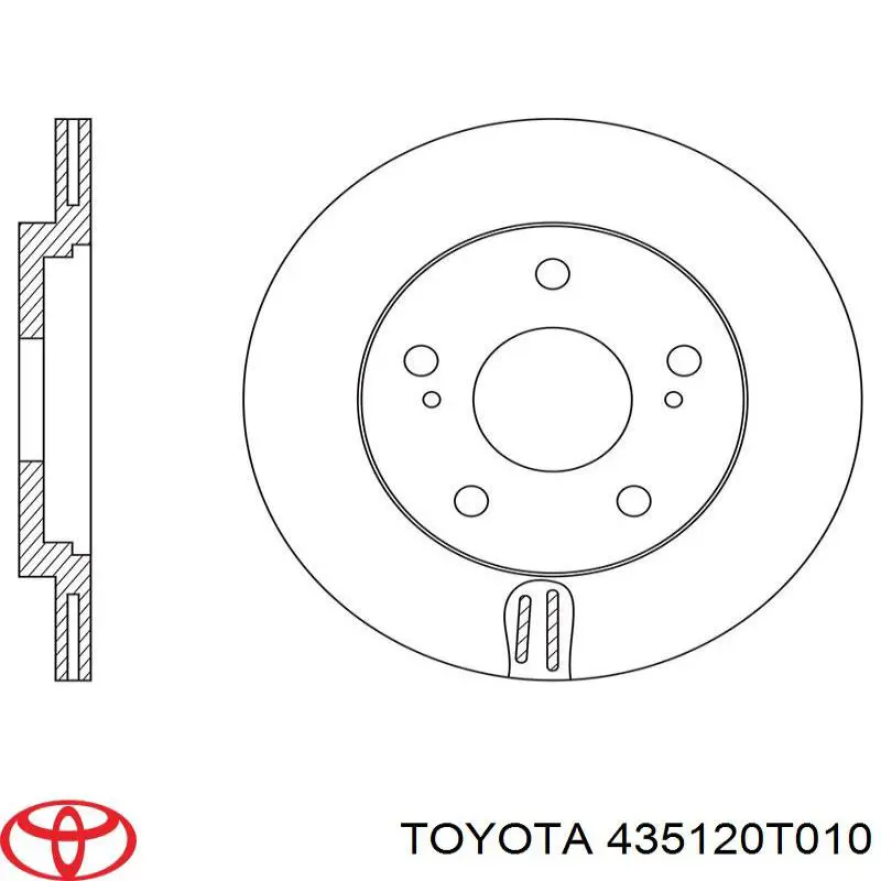 Disco do freio dianteiro Toyota 435120T010 preço, a partir de 118,16 USD