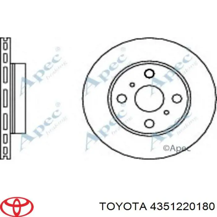 Compre 4351220180 Toyota Disco do freio dianteiro