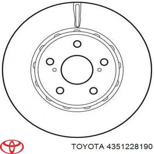 Compre 4351228190 Toyota Disco do freio dianteiro