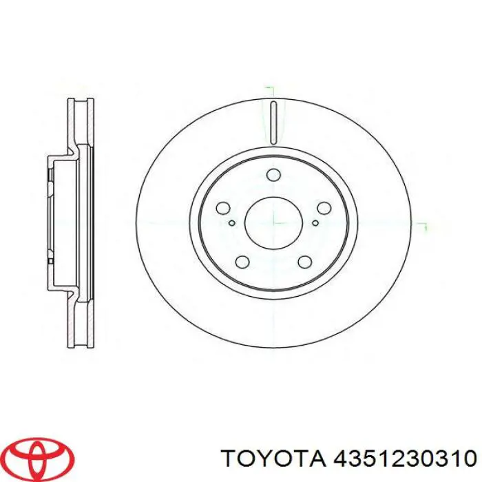 Disco do freio dianteiro Toyota 4351230310 preço, a partir de 42,98 USD