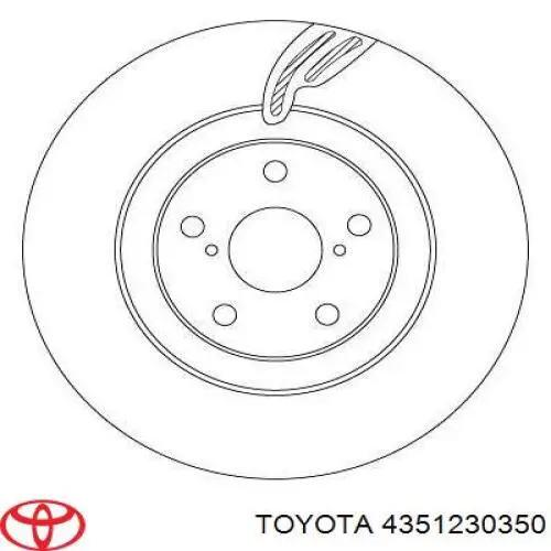 Disco do freio dianteiro Toyota 4351230350 preço, a partir de 93,89 USD