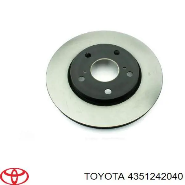 4351242040 Toyota Disco do freio dianteiro