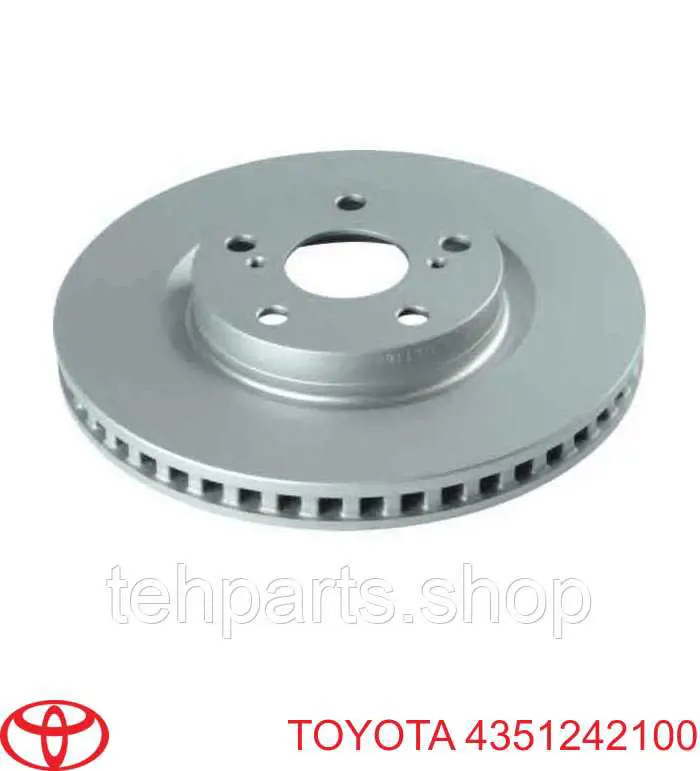 4351242100 Toyota Disco do freio dianteiro