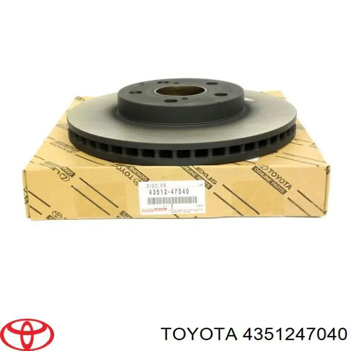 Disco do freio dianteiro Toyota 4351247040 preço, a partir de 55,42 USD
