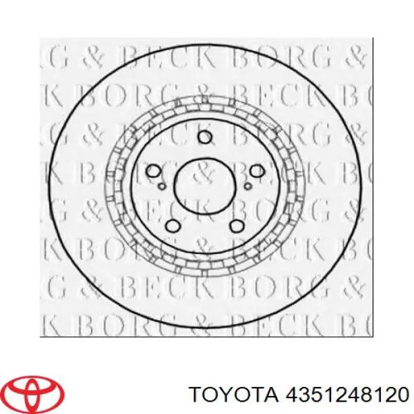 Compre 4351248120 Toyota Disco do freio dianteiro