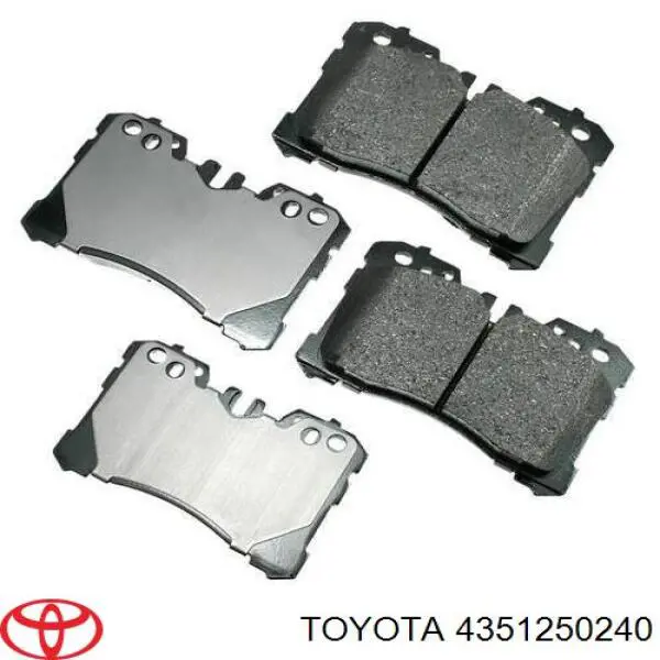 Disco do freio dianteiro Toyota 4351250240