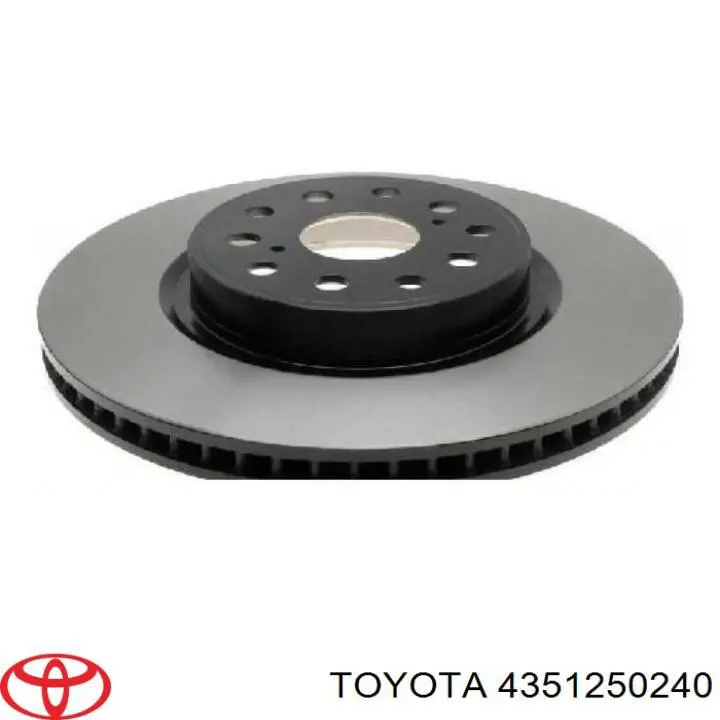 4351250240 Toyota Disco do freio dianteiro