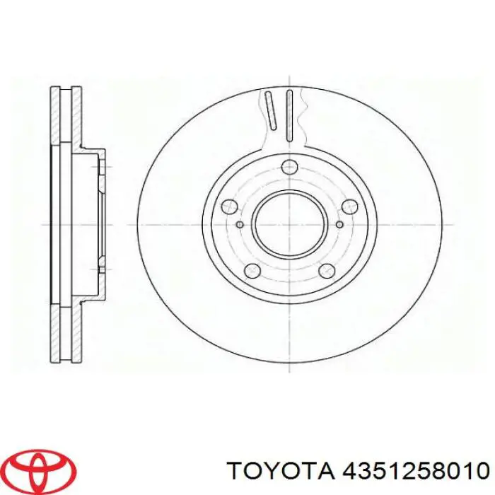 Compre 4351258010 Toyota Disco do freio dianteiro