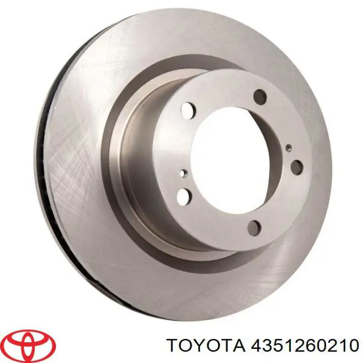 4351260210 Toyota Disco do freio dianteiro