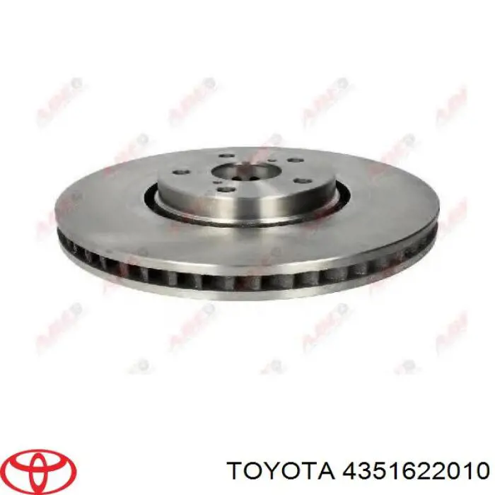 4351622010 Toyota Disco do freio dianteiro