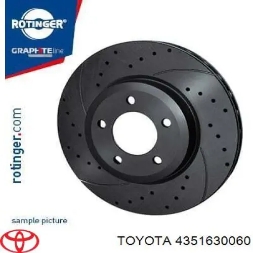 Compre 4351630061 Toyota Disco do freio dianteiro