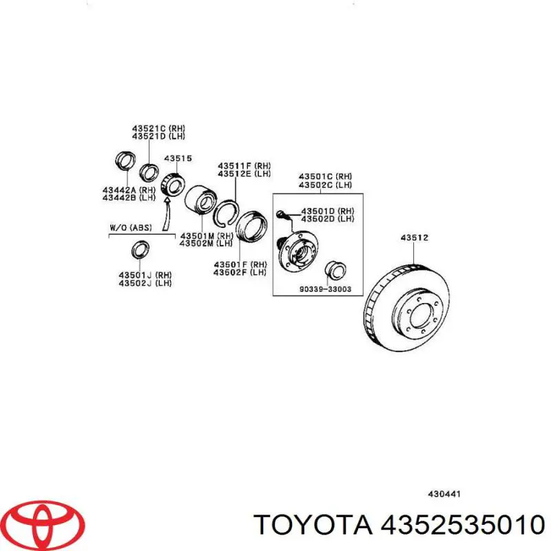  Toyota 4352535010 preço, a partir de 4,63 USD