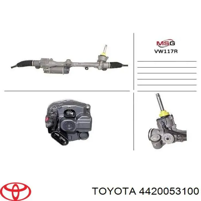 Cremalheira da direção Toyota 4420030490 preço, a partir de 3915,08 USD