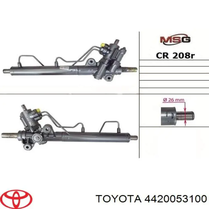 4420030640 Toyota Cremalheira da direção