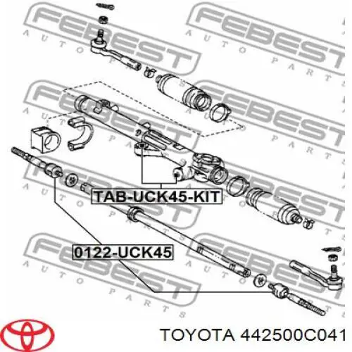 Compre 442500C041 Toyota Cremalheira da direção