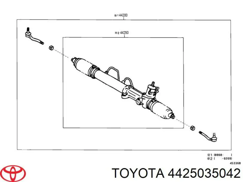 Cremalheira da direção Toyota 4425035040 preço, a partir de 310,68 USD