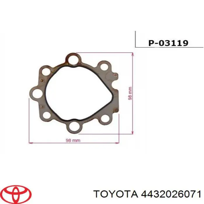 4432026210 Toyota Bomba da Direção hidrâulica assistida