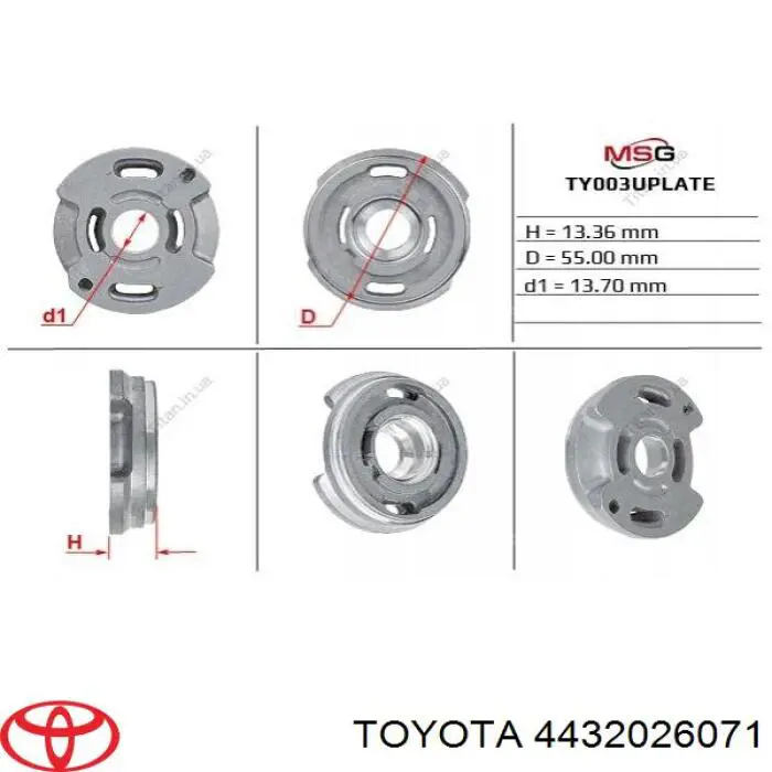 Bomba da Direção hidrâulica assistida Toyota 4432026210 preço, a partir de 1287,10 USD