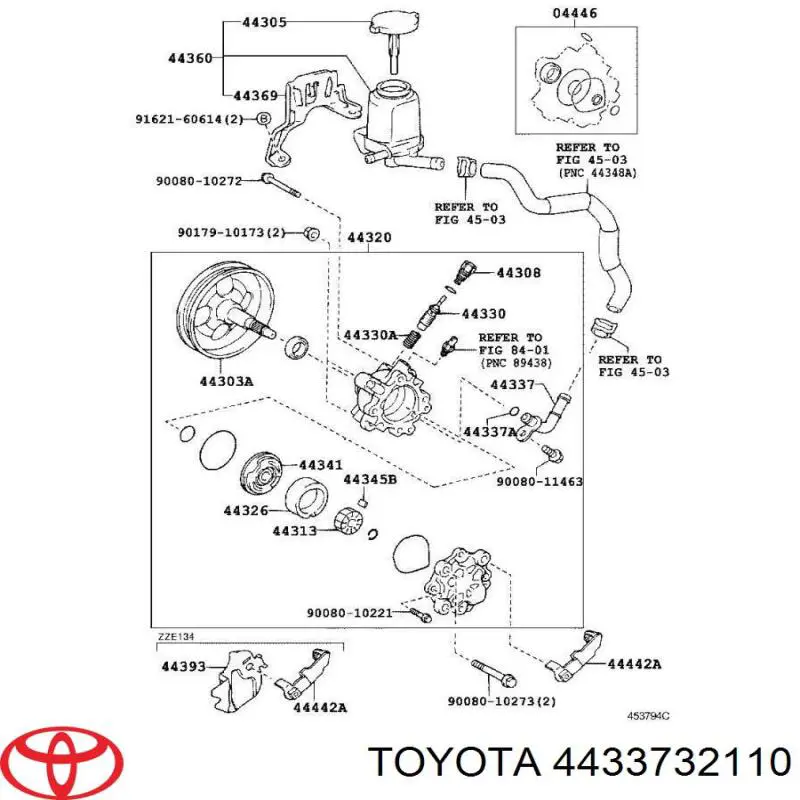  Toyota 4433732110 preço, a partir de 90,01 USD