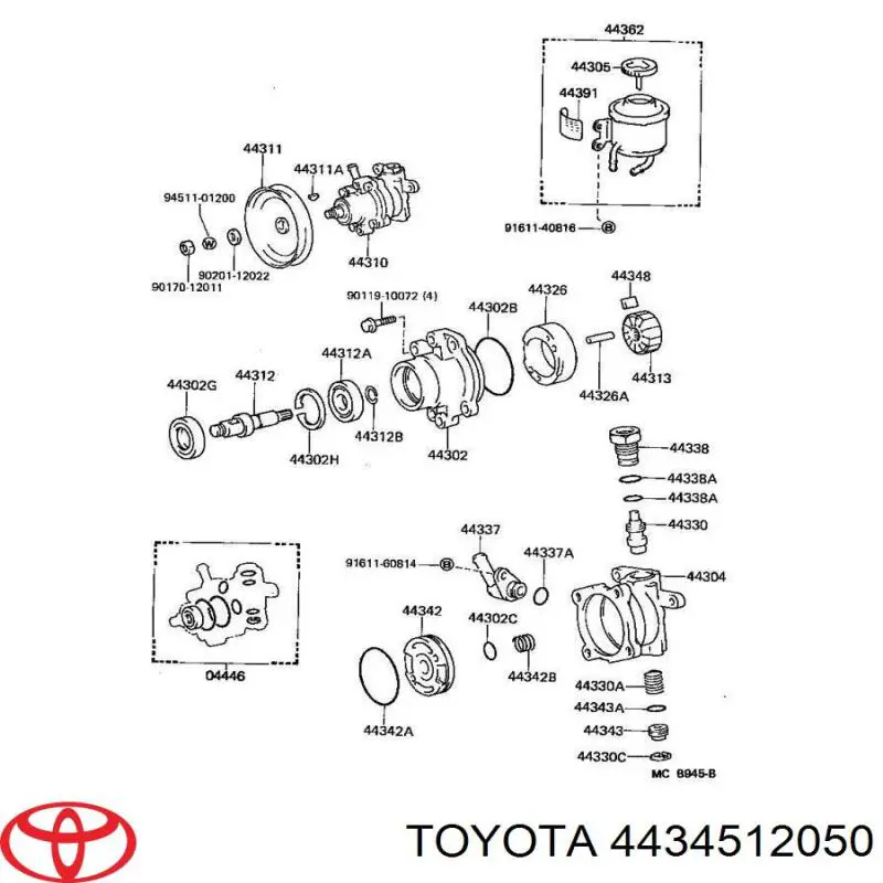  Toyota 4434512050 preço, a partir de 17,79 USD