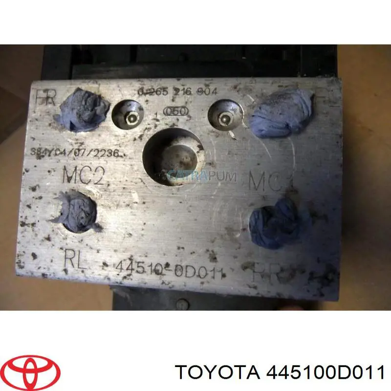 445100D011 Toyota Unidade hidráulico de controlo ABS
