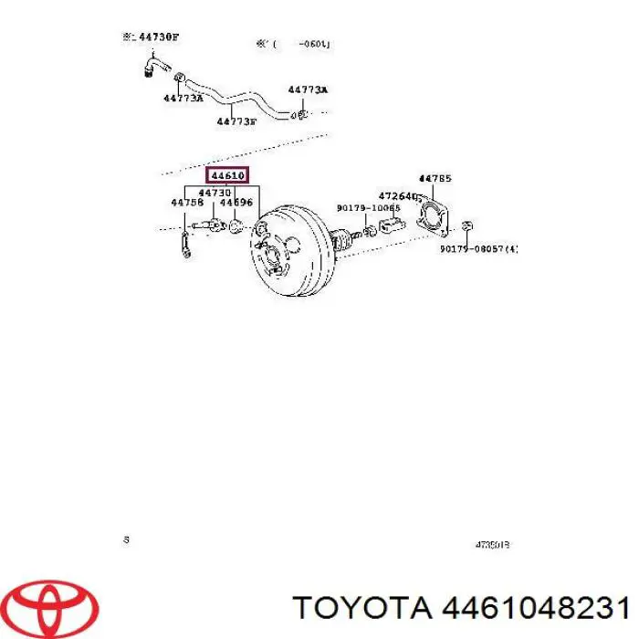 Reforçador dos freios a vácuo Lexus RX 300/330/350/400H U3