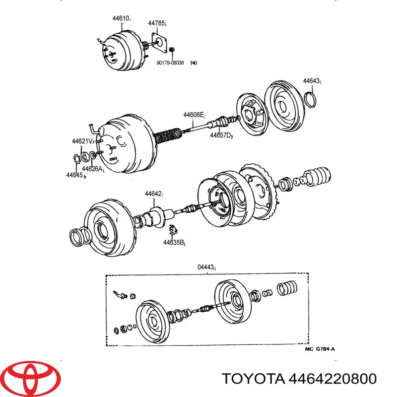  Toyota 4464220800 preço, a partir de  