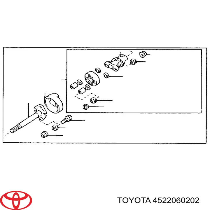 Veio da coluna de direção superior Toyota 4522060201 preço, a partir de 4894,87 USD