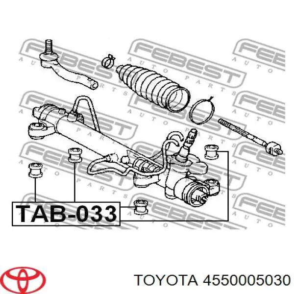 Cremalheira da direção Toyota 4550105021 preço, a partir de 165,35 USD