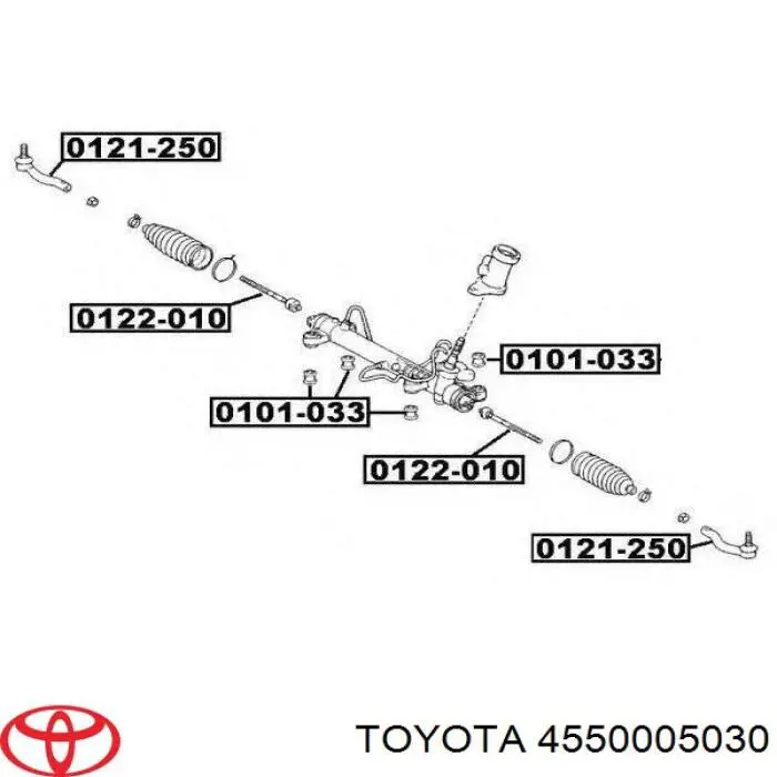 Compre 4550005030 Toyota Cremalheira da direção