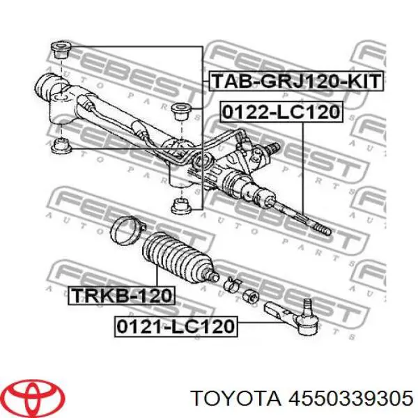4550339305 Toyota Tração de direção