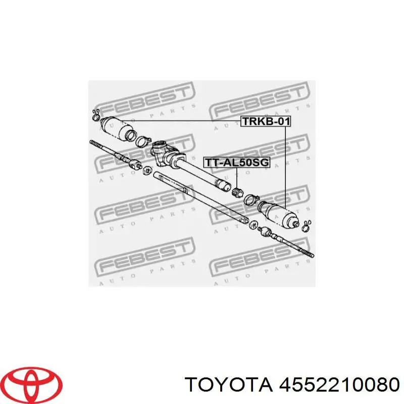 Compre 4552210080 Toyota Bucha da árvore da cremalheira da direção