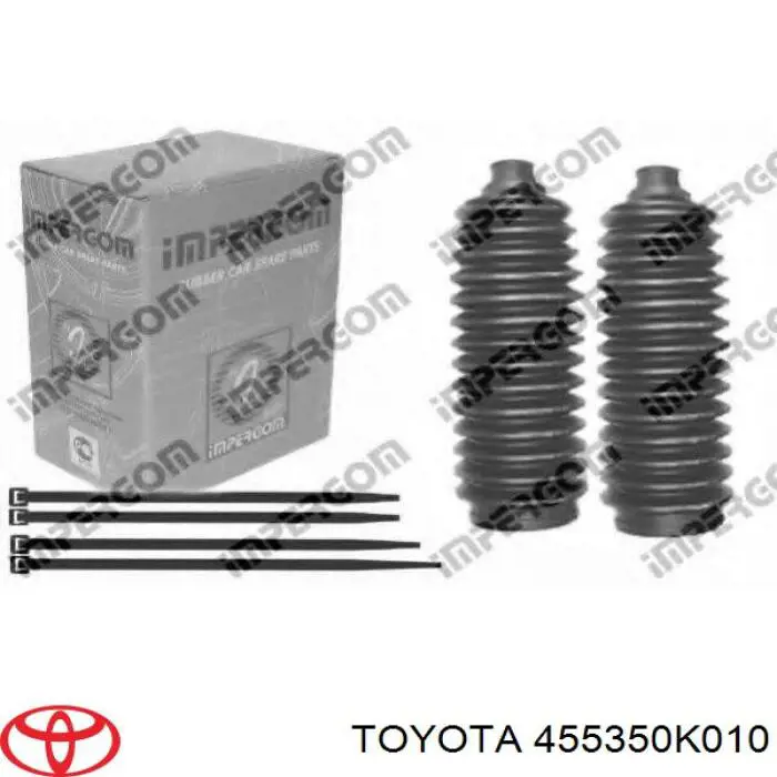 Bota de proteção esquerda do mecanismo de direção (de cremalheira) Toyota 455350K010 preço, a partir de 18,06 USD