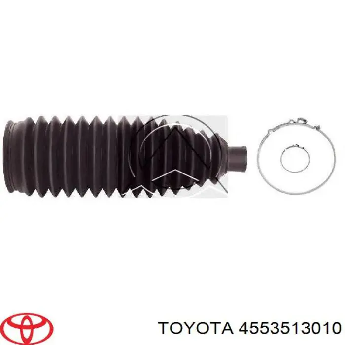4553513010 Toyota Bota de proteção do mecanismo de direção (de cremalheira)