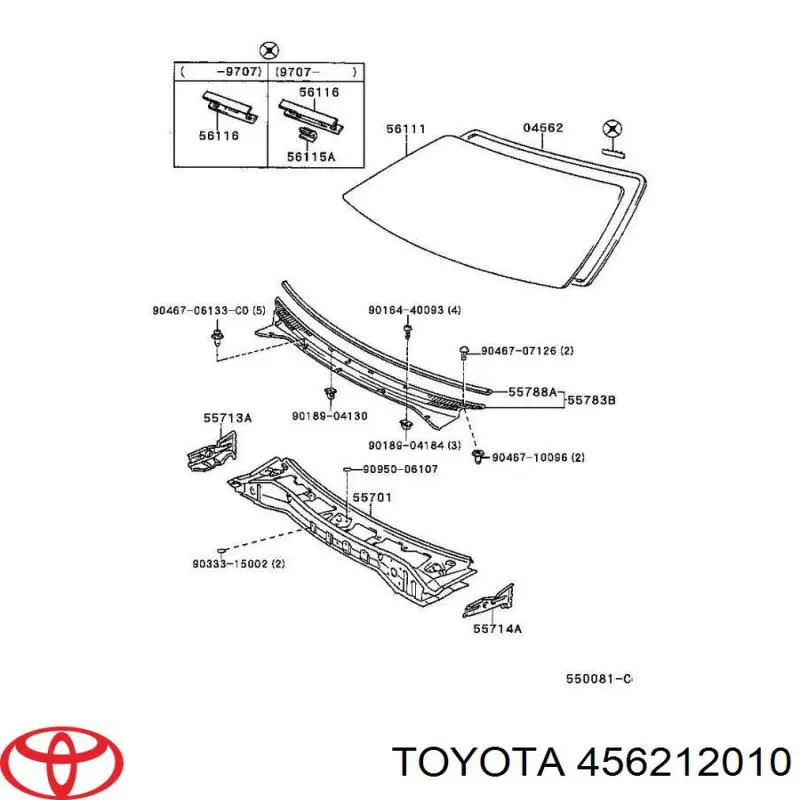 Compactador de vidro traseiro Toyota 456212010 preço, a partir de 98,99 USD