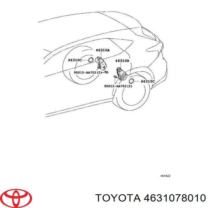Motor de acionamento do freio de suporte traseiro Toyota 4631078010 preço, a partir de 105,67 USD
