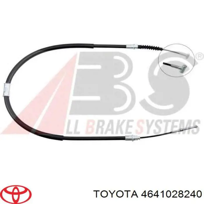 4641028240 Toyota Cabo do freio de estacionamento dianteiro