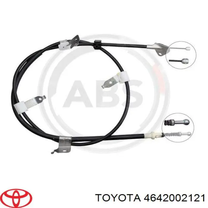 Cabo do freio de estacionamento traseiro direito Toyota 4642002121 preço, a partir de 25,96 USD