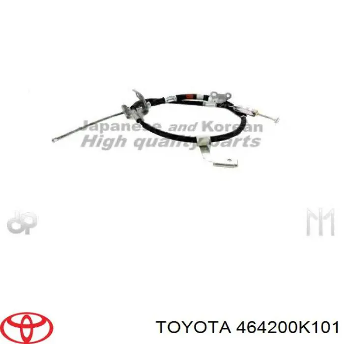 464200K101 Toyota Cabo do freio de estacionamento traseiro direito