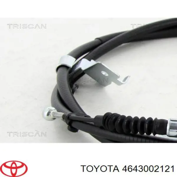 4643002121 Toyota Cabo do freio de estacionamento traseiro esquerdo
