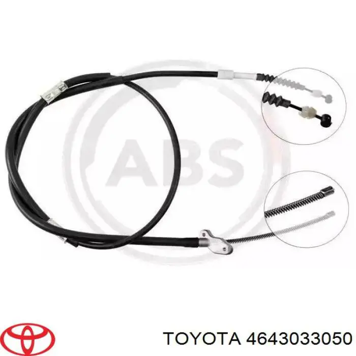 Compre 4643033050 Toyota Cabo do freio de estacionamento traseiro esquerdo