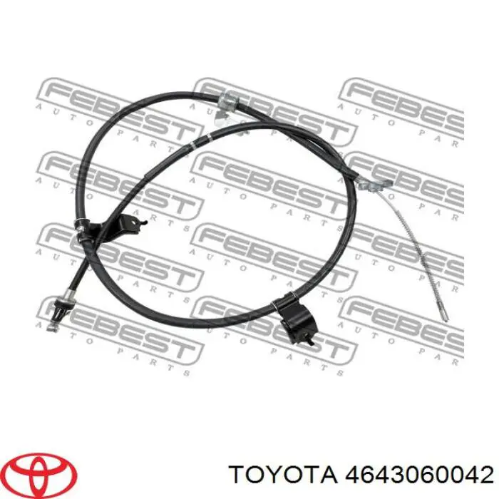 Cabo do freio de estacionamento traseiro esquerdo Toyota 4643060042 preço, a partir de 61,29 USD