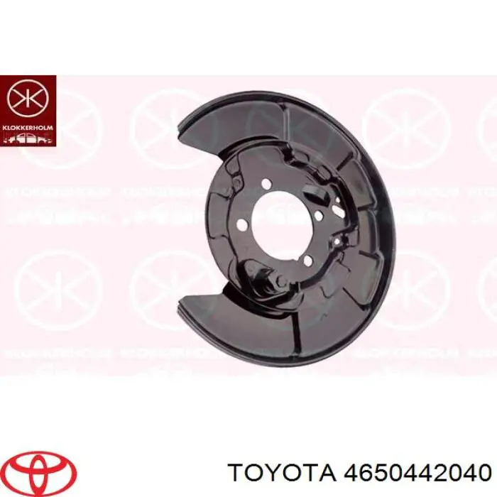 4650442040 Toyota Proteção esquerda do freio de disco traseiro