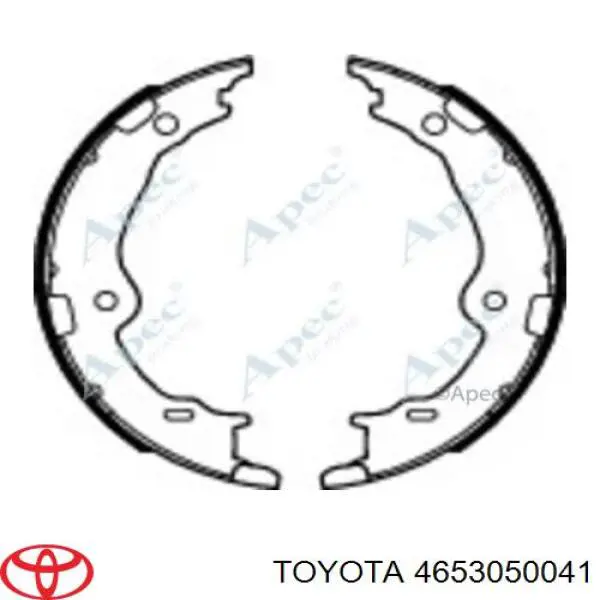 Compre 4653050041 Toyota Sapatas do freio de estacionamento