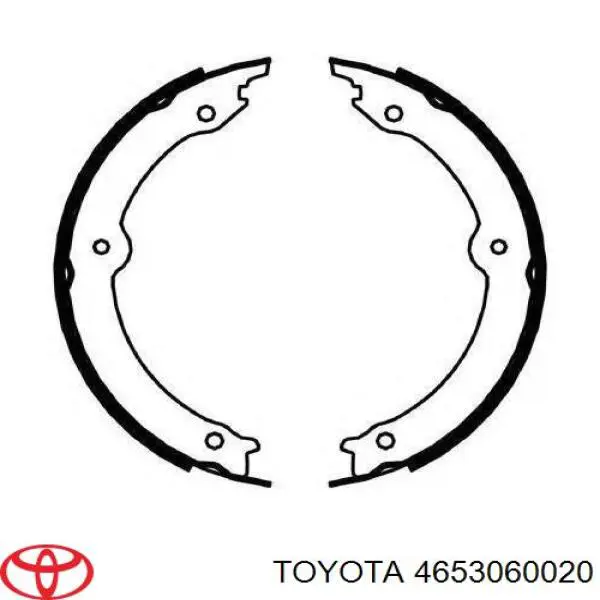 4653060020 Toyota Sapatas do freio de estacionamento